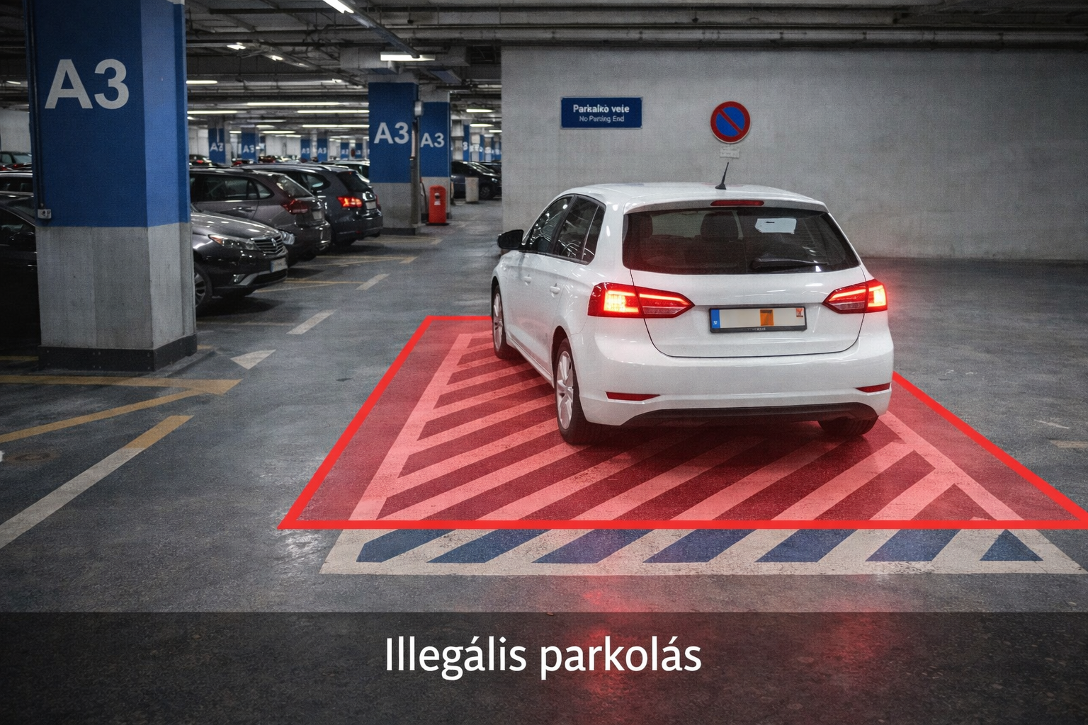 Illegális parkolás érzékelése