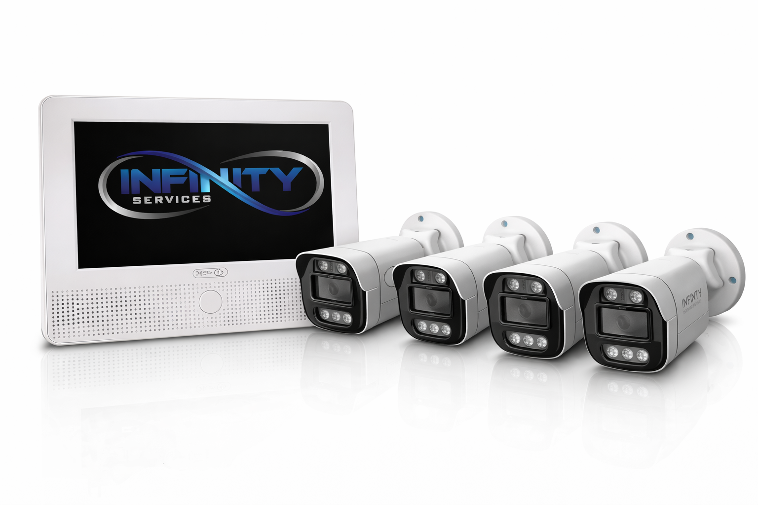 Infinity IP kamerarendszer komplett szett 5 MP kamerákkal és PoE NVR-rel