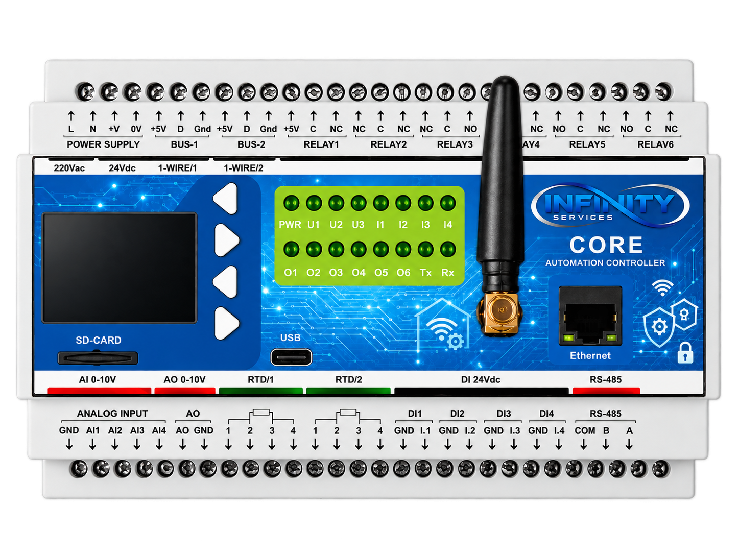 Infinity CORE központi automatizálási vezérlő